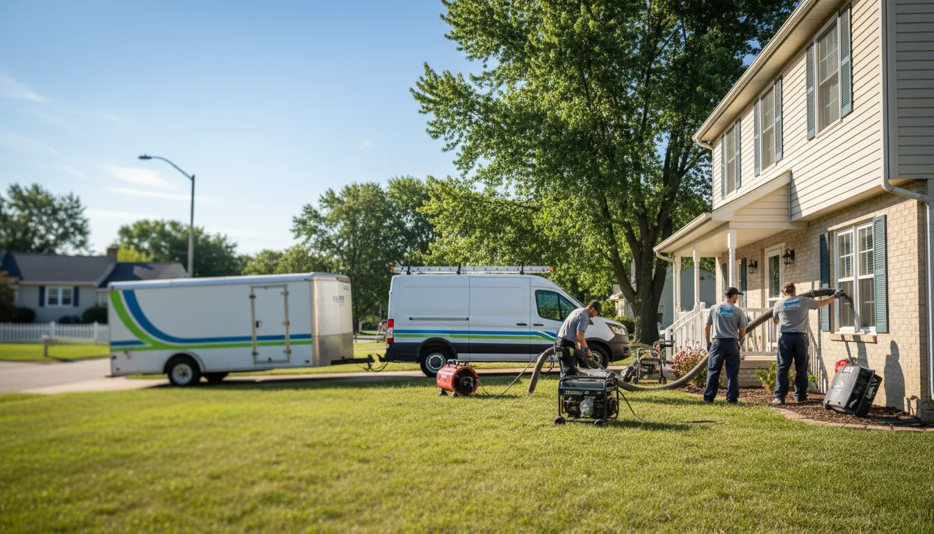 Flooded Basement Restoration And Cleanup With Repair in Kingston, OH near me